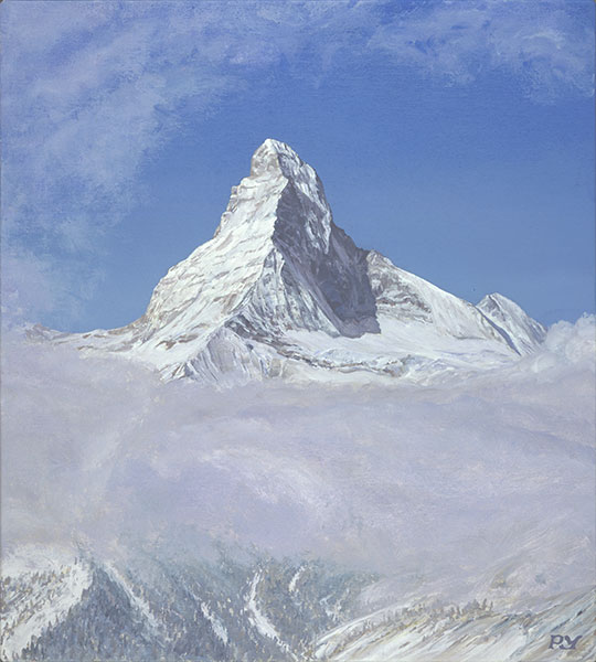 Matterhorn above the Mist, Winter Morning