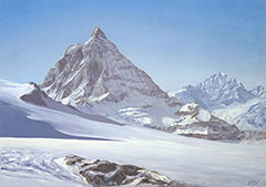 Matterhorn von unterhalb des Theodule Passes