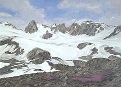Schneefelder, Clariden, oberhalb Linthal