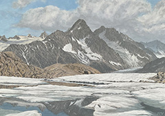 Lac Blanc et l´Aiguille de Chardonnet, Mont Blanc Region